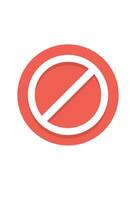 prohibited icon for design and prohibitions vector