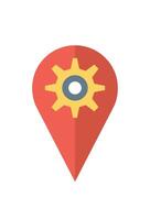 repair location setting icon vector