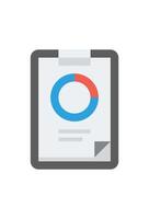 icon infographic notes recap. data percentage vector