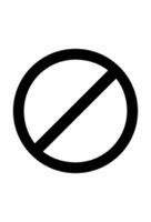 prohibited sign icon for design vector