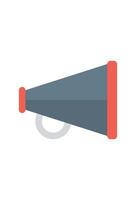 A megaphone icon on a white background vector