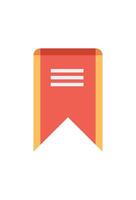 Simple bookmark icon for web pages vector