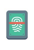finger print scan icon for design vector