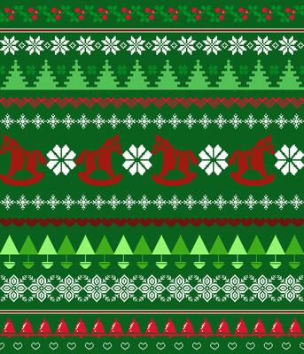 Seamless Christmas Sweater Pattern, Festive Knitted Design, Winter Holiday Background, Colorful Christmas Pattern