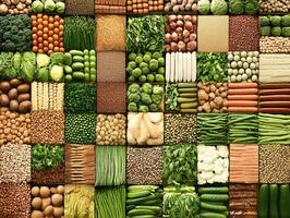 A Stunning Mosaic of Farm-Fresh Vegetables photo