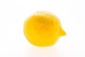 A lemon on a white background photo