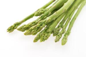 Asparagus on white background photo