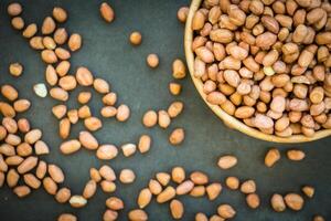 Peanuts are a good source of protein and fiber photo