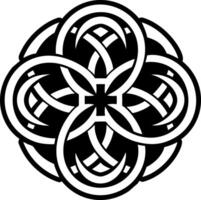 Celtic knot design on a white background vector