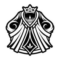 King robe icon in glyph style vector