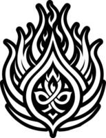 Everlasting flame icon designed in solid style vector