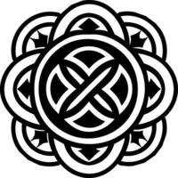 A filled style icon of boundless life vector