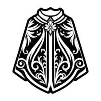 A glyph icon of royal robe vector