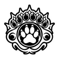 A filled style icon of mystical crystal vector