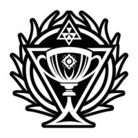 A glyph style icon of holy grail vector