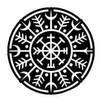 A filled style icon of mystical crystal vector