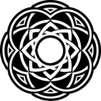A solid style icon of eternity tattoo vector