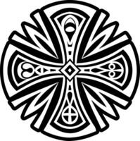 Celtic symbol icon designed in solid style vector