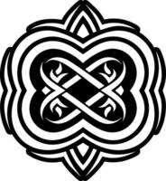 A filled style icon of forever symbol vector