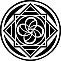 A filled style icon of golden ratio symbol vector