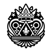 A glyph style icon of coronation symbol vector