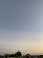 The evening sky was so peaceful and relaxed at the park. photo