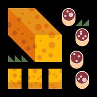 Swiss Cheese Geometric Elements Concept vector