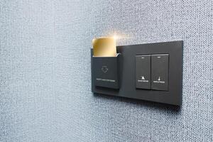 Hotel Key Card, Energy Saving Switch Insert Key For Power, Key Card Hotel Room, Card Key Socket photo