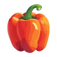 bell pepper ripe and healthy eating icon isolated vector