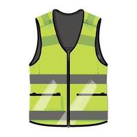 Protective workwear symbol yellow jacket icon isolated vector