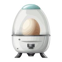 boiled egg food icon on white background icon isolated vector
