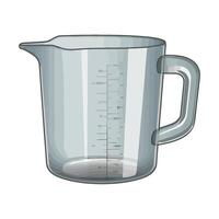plastic measure mug utensil icon isolated vector