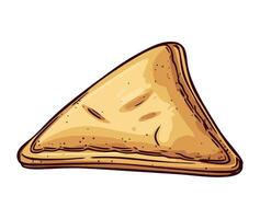 rough puff pastry, delicious refreshment icon isolated vector