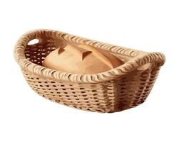 Fresh fruit in rustic wicker basket design icon isolated vector