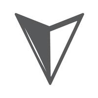 Pinned location flat icon vector