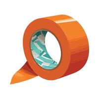 adhesive tape on white backdrop vector