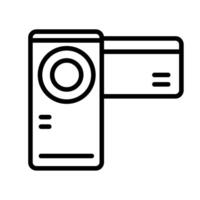 digital camera icon vector