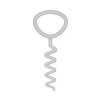 corkscrew illustration design vector