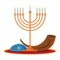 yom kippur traditional design vector