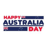 happy australia day design isolated vector