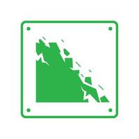 earthquake icon signal design vector