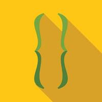 Curly brackets symbol representing coding and programming on yellow background vector