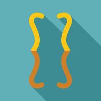 Curly brackets symbol representing coding and programming vector