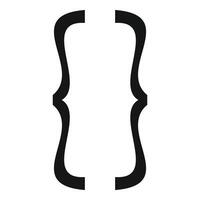 Curly brackets representing code block or set notation vector