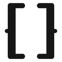 Square brackets symbol representing array or list in programming vector