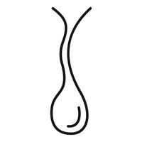 Trichomonas vaginalis is flowing and moving with two flagella vector