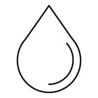 Water drop icon representing purity and hydration vector
