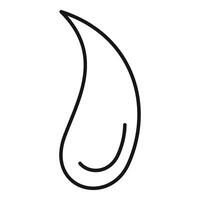 Water drop icon representing purity and hydration vector
