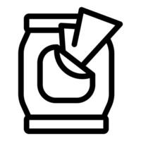 Open detergent container with measuring cup pouring laundry soap icon vector