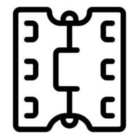 Electronic component connecting two circuit boards with multiple contacts vector